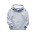 thumbnail image 1 of Tiijoy Girls Warm Hoodie Solid Unisex Casual Hooded Sweatshirt, Sizes 18-24M, 1 of 3