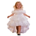 thumbnail image 1 of Tiijoy Infant Girls Layered Ruffles High Low Party Dress Pageant Birthday Princess Dress, Sizes 9-12M, 1 of 8