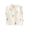 thumbnail image 1 of Tiijoy Girls Padded Vest Baby Cute Cartoon Cotton Sleeveless Jacket, Sizes 9-12 Months, 1 of 2