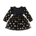 thumbnail image 1 of Tiijoy Infant Girls Polka Dot Ruffle Long Sleeve Dress A Line Princess Dress, Sizes 9-12M, 1 of 5