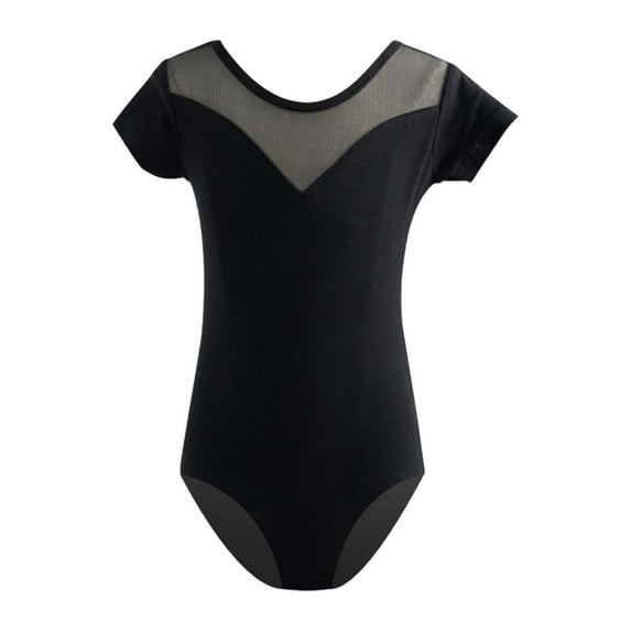 Tiijoy Girls Short Sleeve Ballet Leotard Ballerina Gymnastics Dancewear, Sizes 18-24M