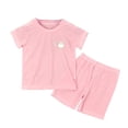 thumbnail image 1 of Tiijoy Infant Girls Summer Outfits Short Sleeve T Shirt Shorts Clothes Set, Sizes 18-24M, 1 of 6