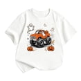 thumbnail image 1 of Tiijoy Kids Halloween Graphic Tee Boys Girls Short Sleeve T-Shirt Top, White, Sizes 2-14, 1 of 3