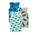 thumbnail image 1 of Tiijoy Little Boys 3-Pack Tank Tops Cotton Cartoon Knitted Sleeveless Tops, Sizes 2-10, 1 of 2
