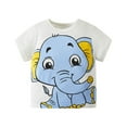 thumbnail image 1 of Tiijoy Little Boys Casual T-Shirt Cute Cartoon Print Short Sleeve T Shirt Top, Sizes 6-7, 1 of 4