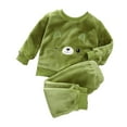 thumbnail image 1 of Tiijoy Little Boys Flannel Pajamas Winter Warm Fuzzy Sweatshirt Pants Sleepwear, Sizes 6-7, 1 of 3