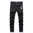 thumbnail image 1 of Tiijoy Little Boys Graphic Fit Ripped Jeans Spring Autumn Stretch Denim Pants, 1 of 5