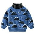 thumbnail image 1 of Tiijoy Little Boys High Neck Sweatshirt Dinosaur Print Micro Pullover, Sizes 6-7, 1 of 6