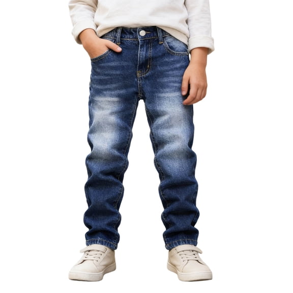 Tiijoy Little Boys Jeans Skinny Fit Stretch Denim Pants Casual Long Trousers, Sizes 5-16