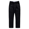 thumbnail image 1 of Tiijoy Little Boys Khaki School Uniform Pants Pull-On Stretch Straight Fit Pants, Sizes 3-12, 1 of 8