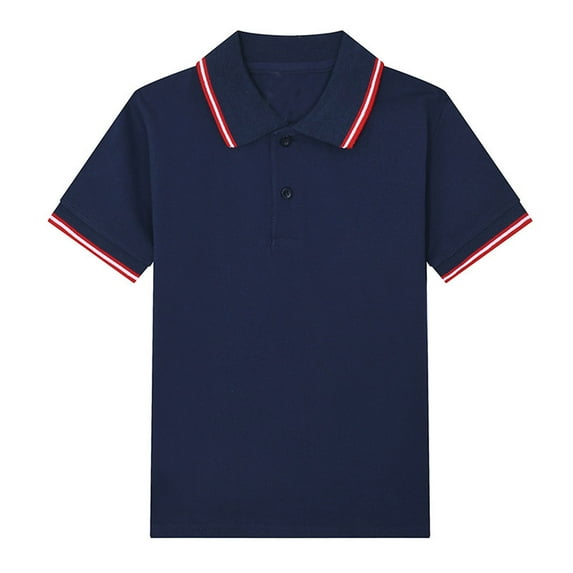 Tiijoy Little Boys School Uniform Polo Shirt Classic Fit Short Sleeve Tshirt, Sizes 5-6