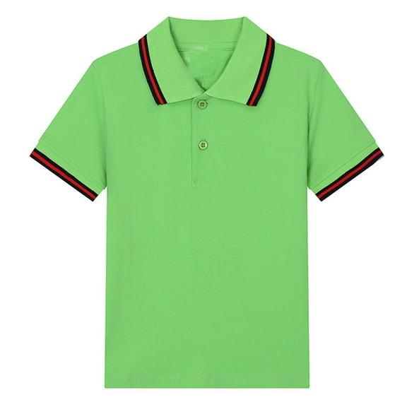 Tiijoy Little Boys School Uniform Polo Shirt Classic Fit Short Sleeve Tshirt, Sizes 5-6