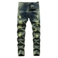 thumbnail image 1 of Tiijoy Little Boys Skinny Fit Distressed Ripped Jeans Stretch Denim Pants Trendy Jeggings, 1 of 6