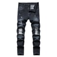 thumbnail image 1 of Tiijoy Little Boys Fit Ripped Jeans Fashion Stretch Straight Leg Jeans, Sizes 3-16, 1 of 7