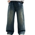 thumbnail image 1 of Tiijoy Little Boys Straight Leg Relaxed Fit Jeans Elastic Waistband Casual Denim Pants, 1 of 5