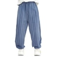 thumbnail image 1 of Tiijoy Little Boys Summer Cotton Striped Pants Casual Elastic Waist Pants, Sizes 5-6, 1 of 7