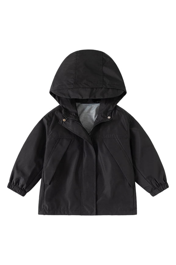 Little Boys Windbreaker Jacket Kids Lightweight Hooded Coat Outerwear, Sizes 6-7