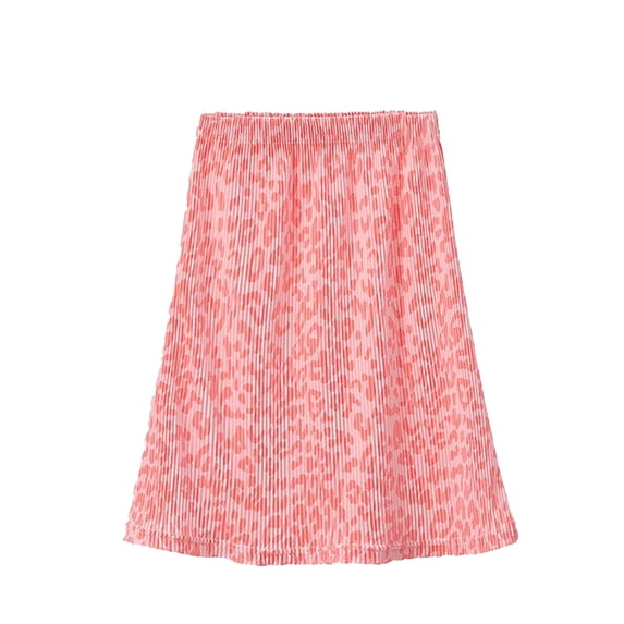 Tiijoy Little Girl's Pleated Skirt Casual Pull On A Line Skirt for Kids, Sizes 5-6