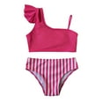 thumbnail image 1 of Tiijoy Little Girls Bikini Swimsuit Ruffle Swimwear Bathing Suit for Kids, Sizes 5-6, 1 of 3