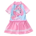 thumbnail image 1 of Tiijoy Little Girls Cartoon Print Short Sleeve Swim Dress Quick Dry UPF 50+ Bathing Suit, Sizes 2-12, 1 of 4