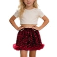 thumbnail image 1 of Tiijoy Little Girls Glitter Sequins Short Skirt Fashion Party Dance Mini Skirt, Sizes 5-6, 1 of 4