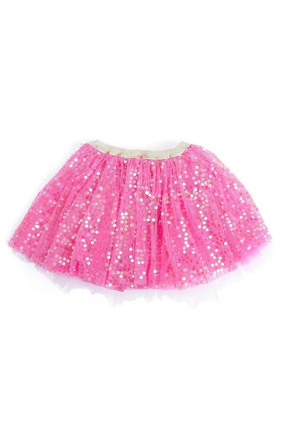 Little Girls Glitters Tutu Skirt Princess Ballet Dance Tulle Skirt, Sizes 3-8