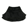 thumbnail image 1 of Tiijoy Little Girls Layered Tango Dance Skort Dance Practice Skirt with Shorts, Sizes 5-6, 1 of 2