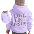 thumbnail image 1 of Tiijoy Little Girls Letter Hoodie Casual Unisex Hooded Sweatshirt for Kids, Sizes 5-6, 1 of 7