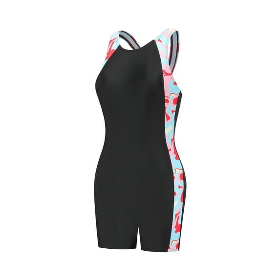 Tiijoy Little Girls One-Piece Swimsuit Hollow Out Racerback Quick Drying Bathing Suit
