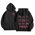 thumbnail image 1 of Tiijoy Little Girls Preppy Hoodie Cute Bow Print Pullover Hooded Sweatshirt, Sizes 5-6, 1 of 4