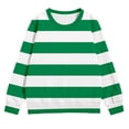 thumbnail image 1 of Tiijoy Little Girls Stripe Sweatshirt Casual Crew Neck Pullover Sweatshirts, Sizes 3-10, 1 of 3
