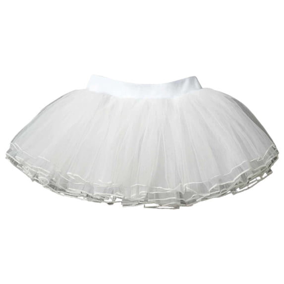 Tiijoy Little Girls Tutu Skirt Petticoat Puffy Princess Layered Tulle Skirt, Sizes 6-7