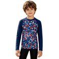 thumbnail image 1 of Tiijoy Long Sleeve Rash Guard for Boy UPF 50+ Beach Lightweight Swim Shirt, Sizes 3-14, 1 of 6