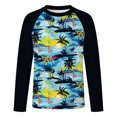 thumbnail image 1 of Tiijoy Long Sleeved Rash Guard for Boys Summer Beach UPF 50+ Swim Shirt Top, Sizes 3-14, 1 of 5