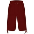 thumbnail image 1 of Tiijoy Men's Relaxed Fit Cotton Linen Capri Pants Lightweight Breathable Casual 3/4 Pants, 1 of 8