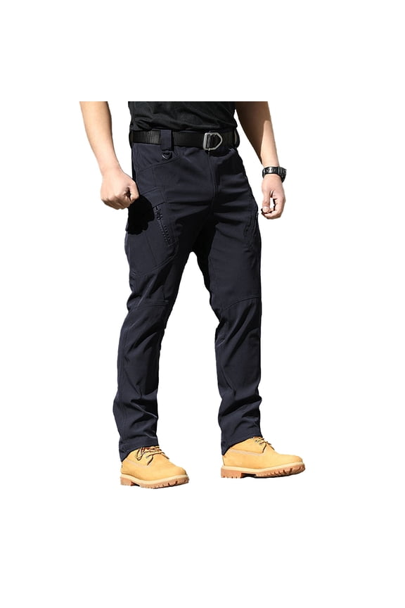 Men's Stretch Casual Pants Slim Fit Cargo Trousers Softshell Hiking Outdoor Pants
