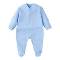 thumbnail image 1 of Tiijoy Boys One-Piece Footies Baby Cotton Union Suit Pajama Jumpsuit, Sizes 3-6M, 1 of 4