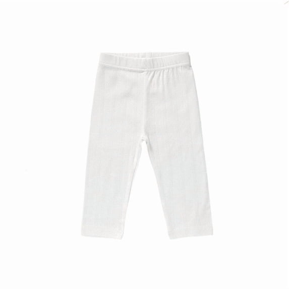 Tiijoy Newborn Boys Ribbed Long Pants Baby Casual Pull On Leggings Bottoms, Sizes 3-6M, White