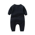 thumbnail image 1 of Tiijoy Girls Jumpsuit Solid Color Long Sleeve Romper Baby Bodysuit, Sizes 9-12M, 1 of 2