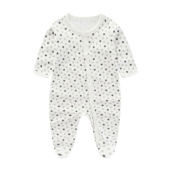Tiijoy Footies Jumpsuit Baby Soft Long Sleeve Romper Sleeper, Sizes 6-9M