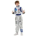 thumbnail image 1 of Tiijoy Space Astronaut Dress Up Outfit for Kids Long Sleeve Jumpsuit with Belt, Sizes 5-6, 1 of 8
