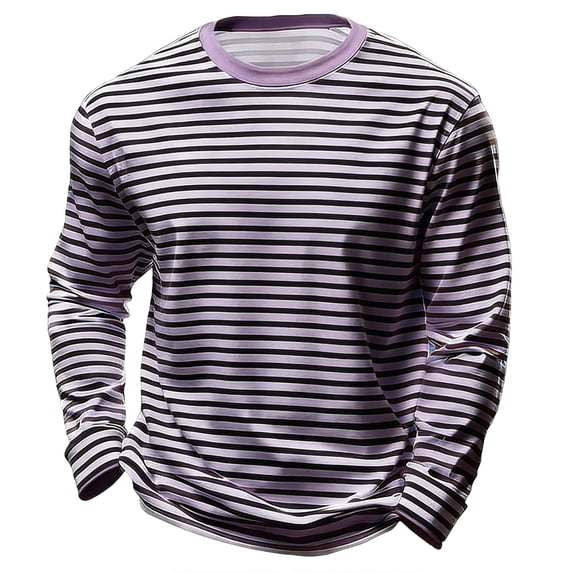 Tiijoy Striped Long Sleeve T Shirt for Boys Unisex Casual Crew Neck T-Shirt, Sizes 3-14