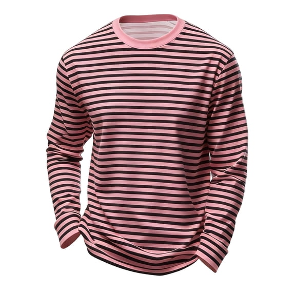 Tiijoy Striped T-Shirt for Boys Long Sleeve Crew Neck T Shirt Daily Wear Tee, Sizes 3-14