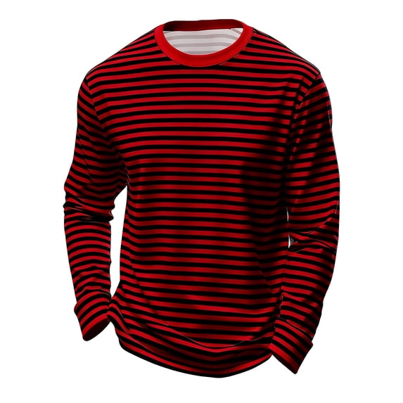 Tiijoy Striped T Shirt for Boys Long Sleeve Crew Neck T-Shirt Kids Casual Top, Sizes 3-14