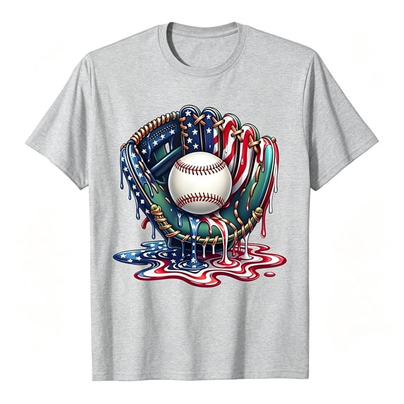 Tiijoy Summer Boys Baseball T Shirt Funny Graphic T-Shirt Short Sleeve Tee Top, Sizes 2-13