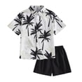 thumbnail image 1 of Tiijoy Summer Boys Beach Outfits Short Sleeve Button Down Shirt Shorts Set, Sizes 2-3, 1 of 7