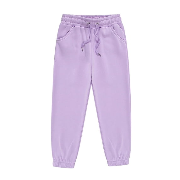Tiijoy Sweatpants for Girls Casual Relaxed Fit Jogger Pants Athletic Trousers, Sizes 2-13