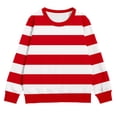 thumbnail image 1 of Tiijoy Sweatshirt for Girls Striped Long Sleeve Crew Neck Pullover Sweatshirt, Sizes 3-10, 1 of 3