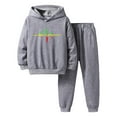 thumbnail image 1 of Tiijoy Teen Boys 2Pcs Outfits Long Sleeve Hoodie Sweatpants Sports Sweatsuit, Sizes 13-14, 1 of 3