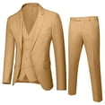 thumbnail image 1 of Tiijoy Teen Boys 3 Piece Formal Long Sleeve Blazer Vest Pants Suit Set, Sizes 17-18, 1 of 2